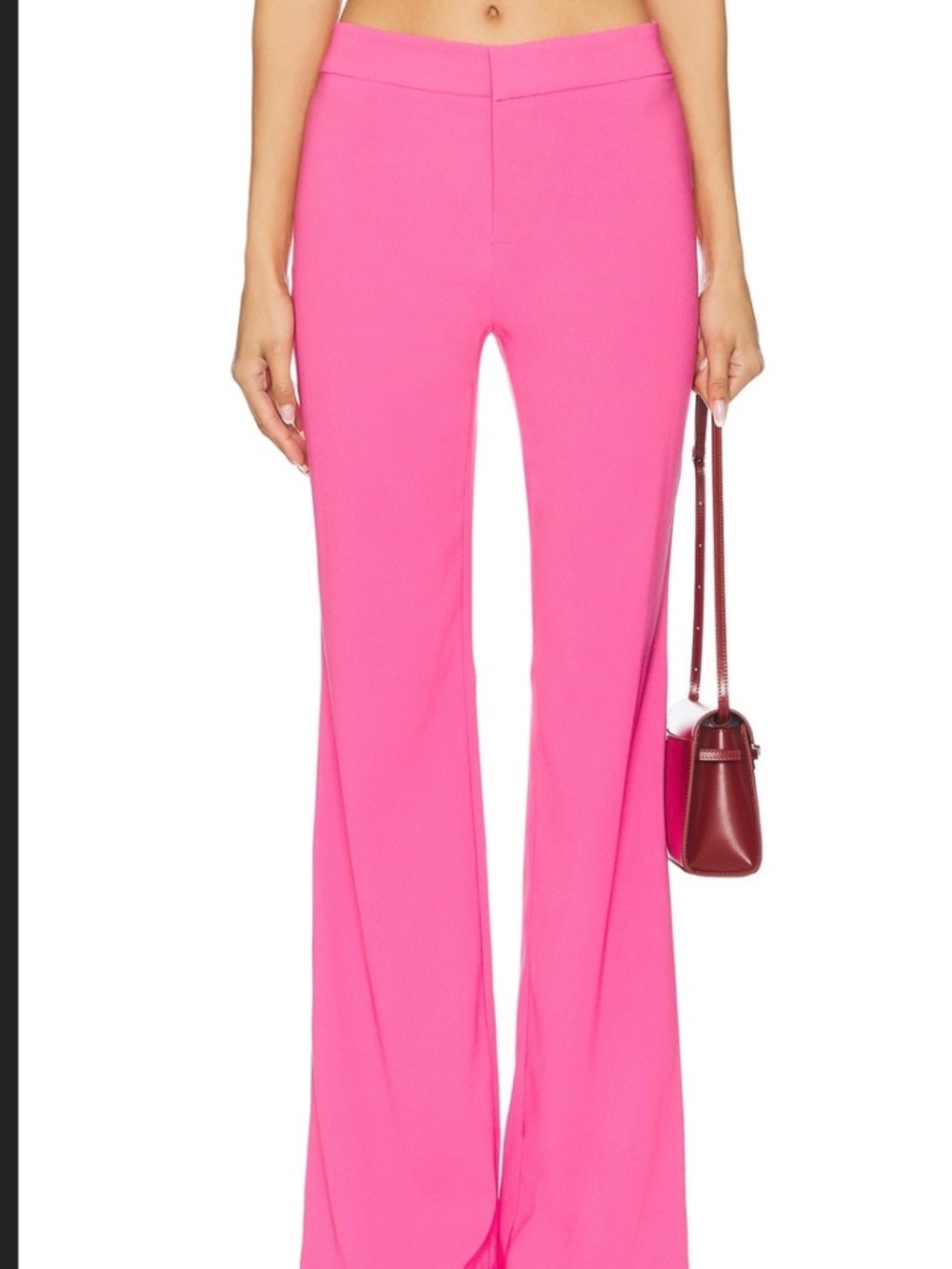 🔥NWT Alice + Olivia Mid-Rise Pant in Wild Pink sz 2